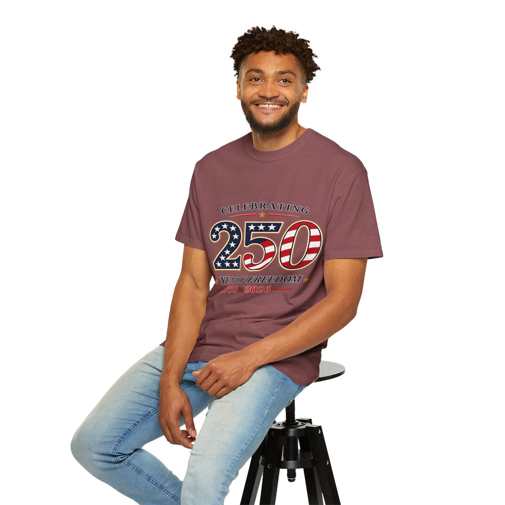 250 Years of Freedom 1776-2026 T-shirt | American Flag Patriotic Tee