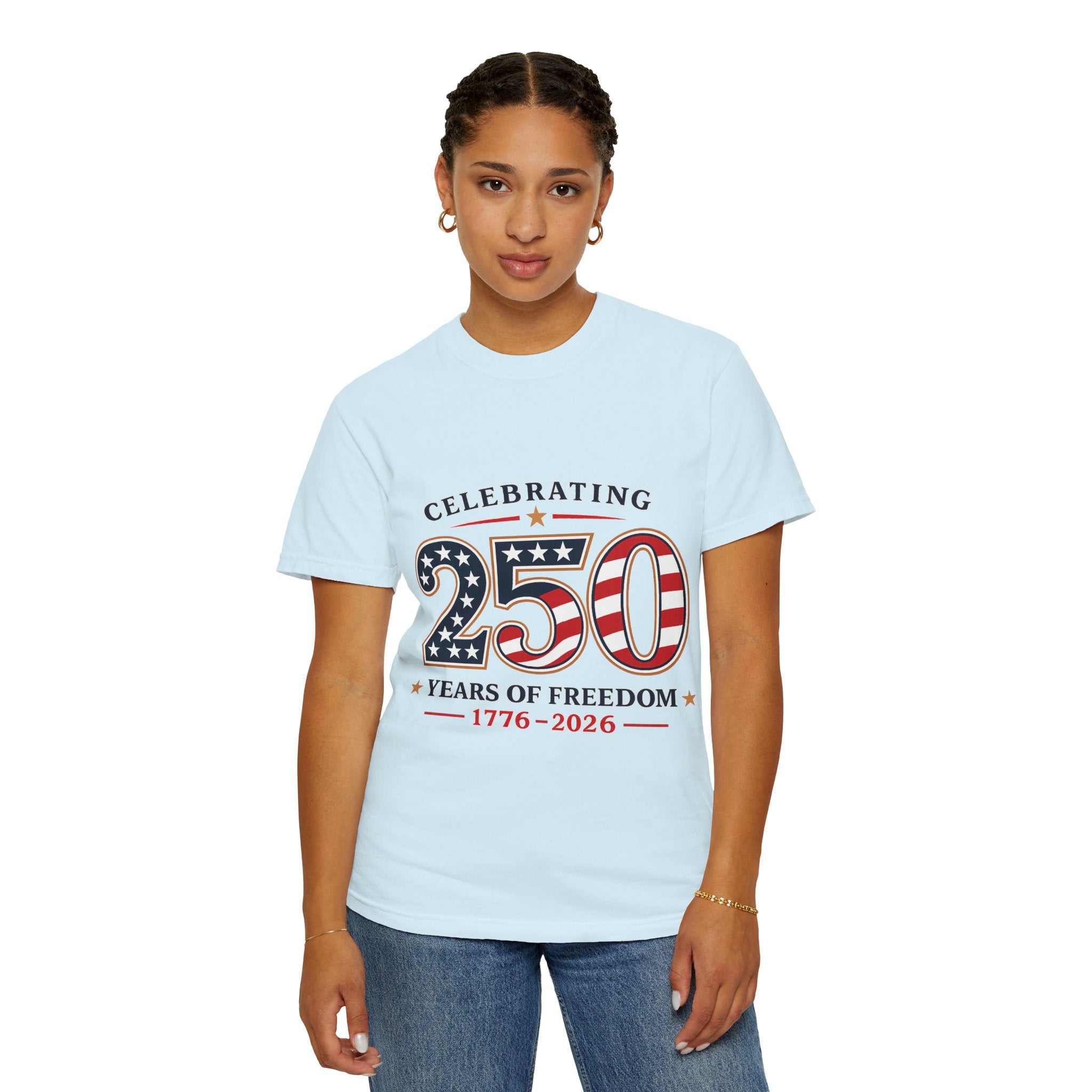 250 Years of Freedom 1776-2026 T-shirt | American Flag Patriotic Tee