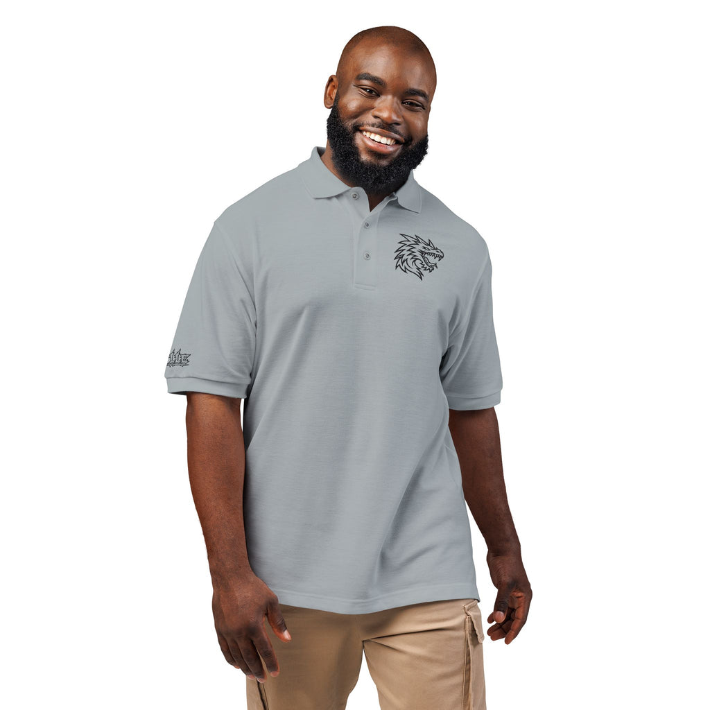Embroidered Dragon Crest Polo Shirt — Men's Casual Golf & Workwear