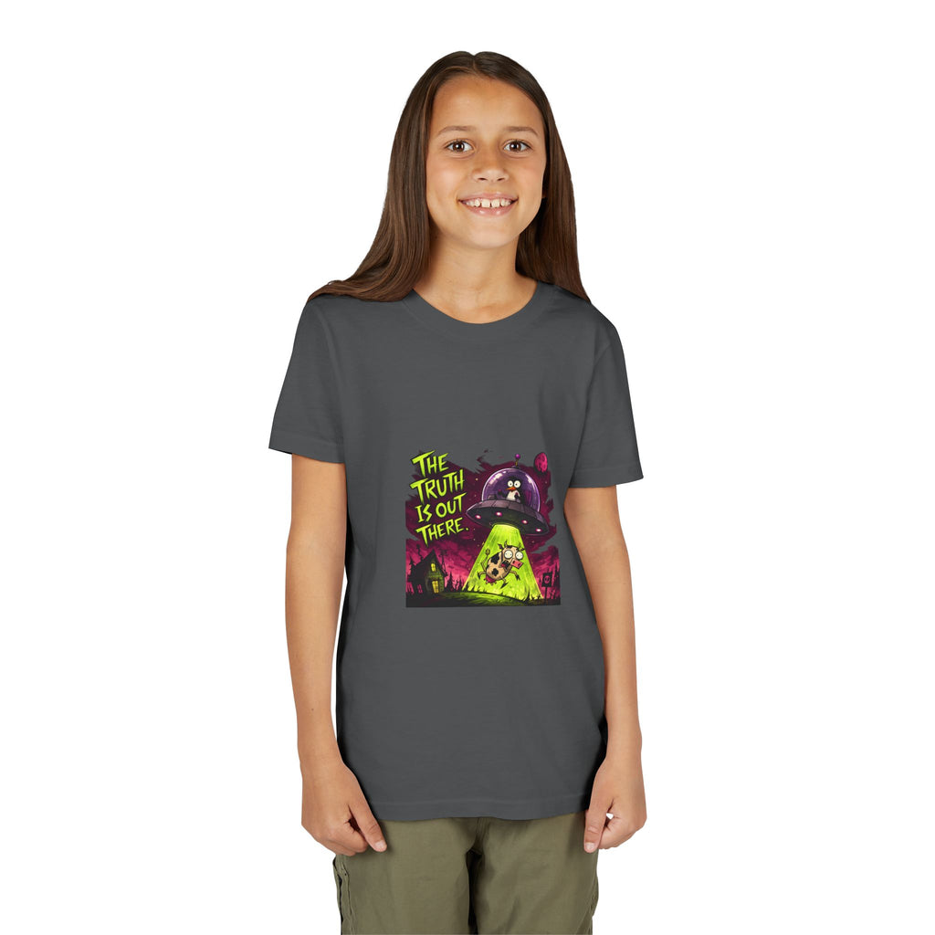 The Truth Is Out There Youth Tee | Alien UFO Graphic | Penguin | Cow