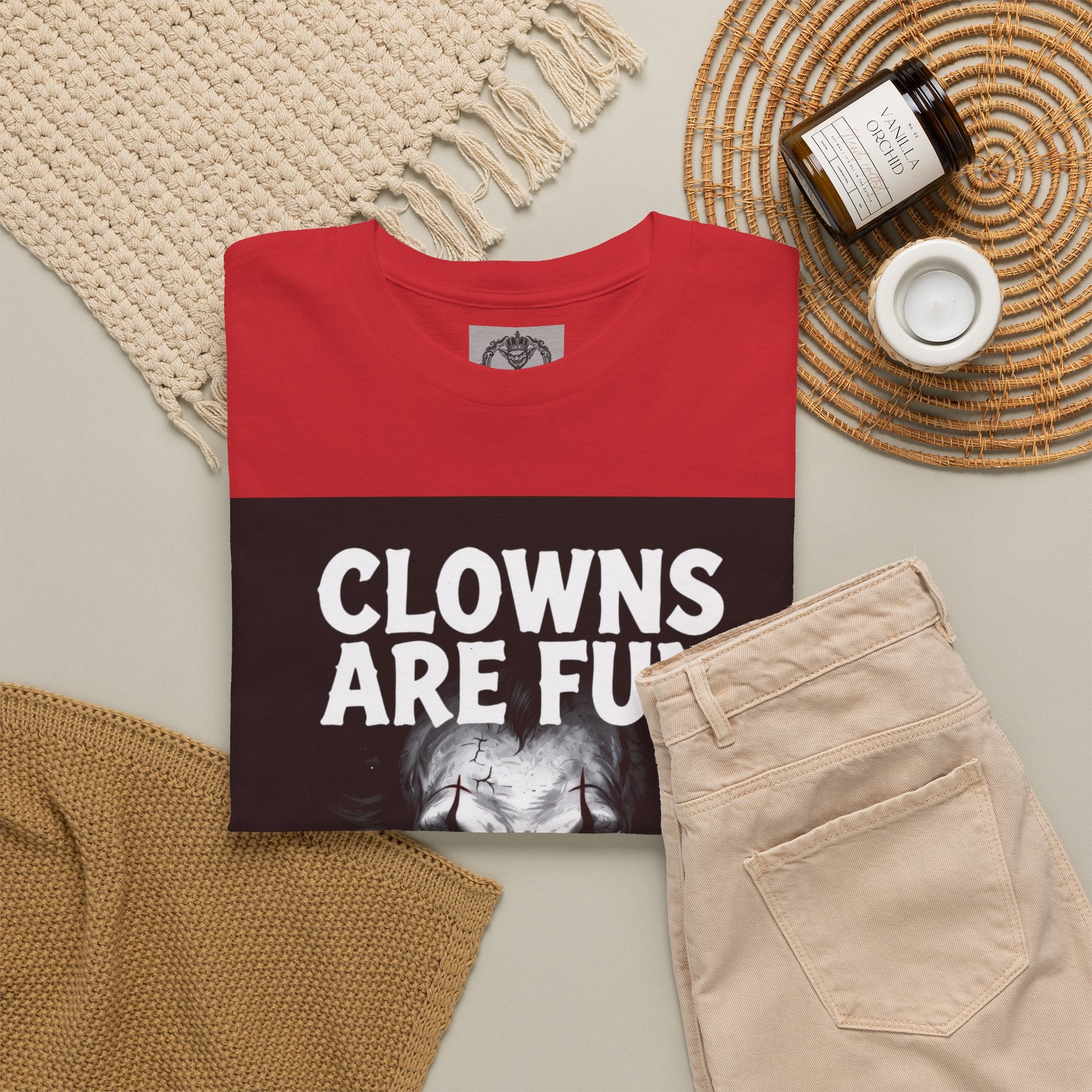 Creepy Clown T-Shirt — "Clowns Are Fun Until They're Not" Horror Tee