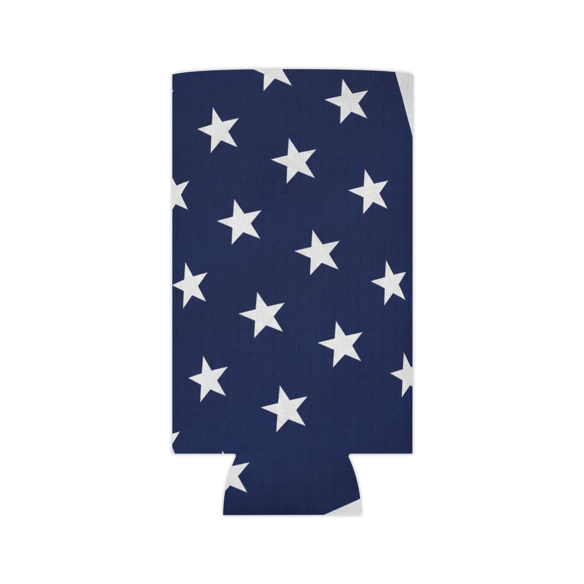 American Flag Can Cooler - Patriotic Red White Blue Star & Stripe Koozie