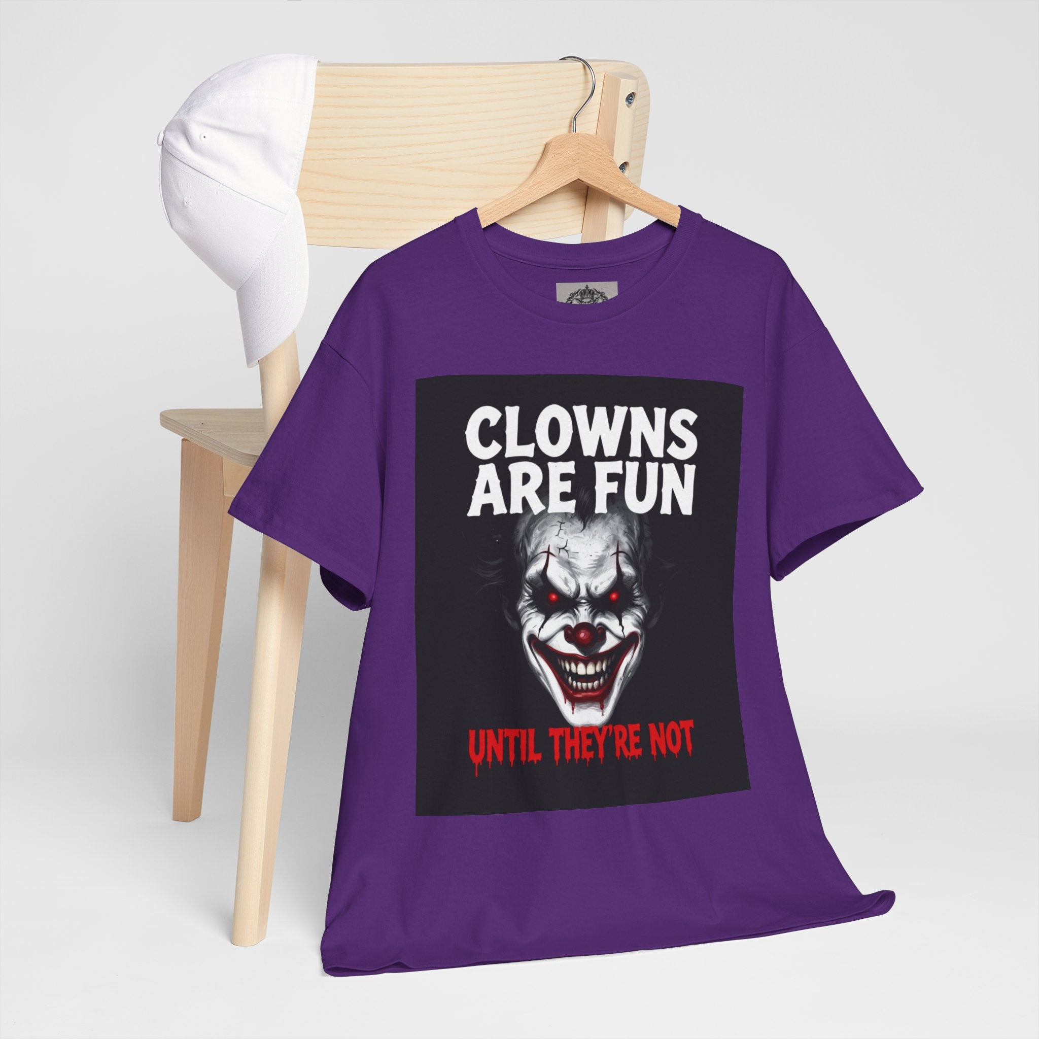 Creepy Clown T-Shirt — "Clowns Are Fun Until They're Not" Horror Tee