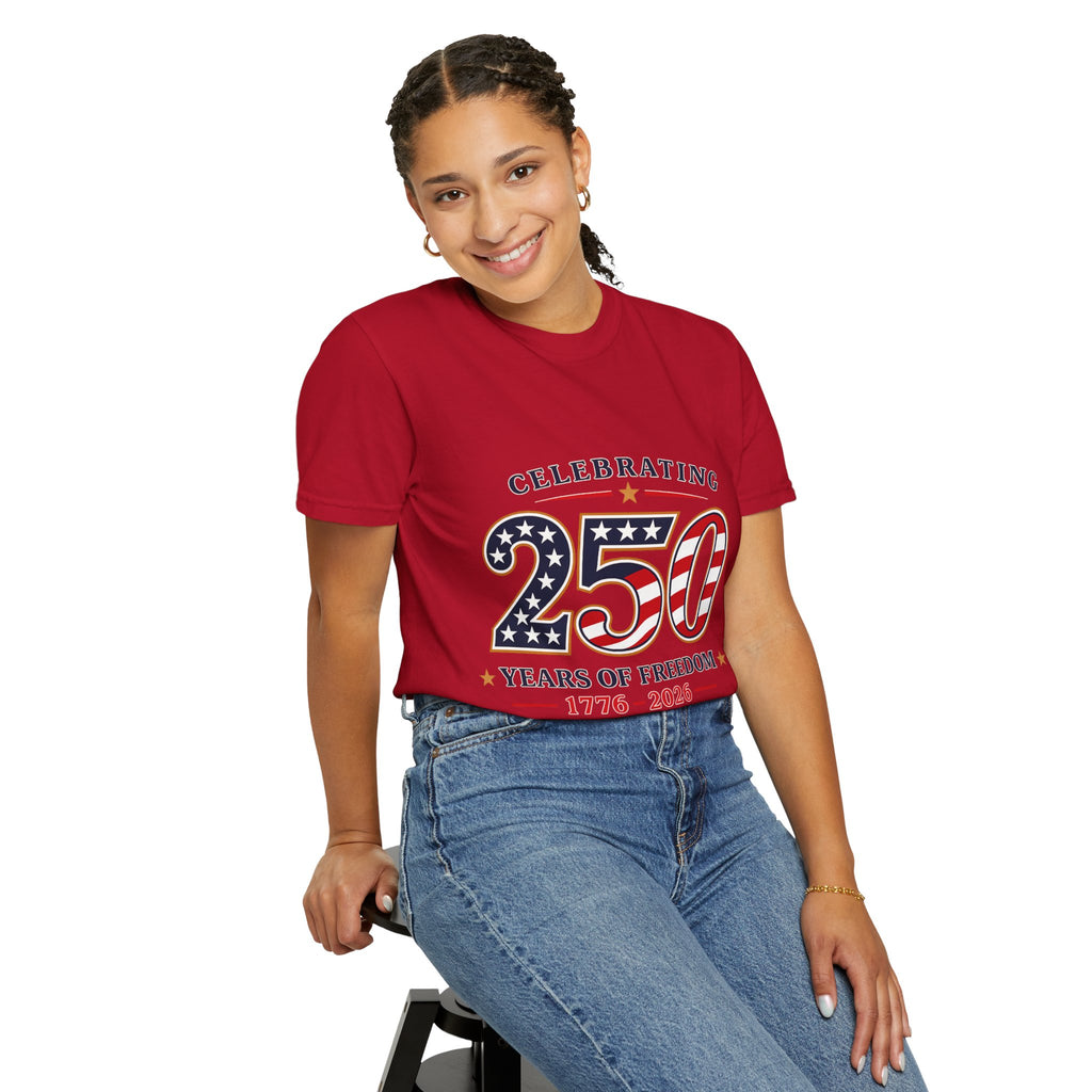 250 Years of Freedom 1776-2026 T-shirt | American Flag Patriotic Tee