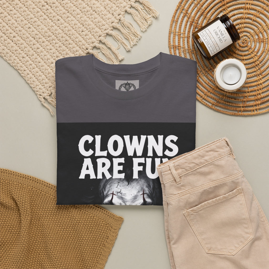 Creepy Clown T-Shirt — "Clowns Are Fun Until They're Not" Horror Tee