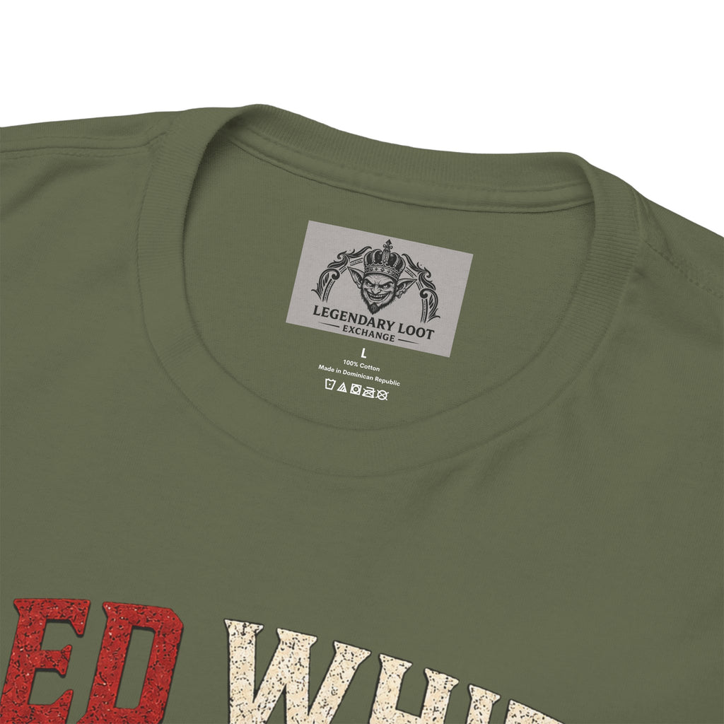 Red White & Loot Goblin Illustration Tee | Patriotic Fourth of July Shirt