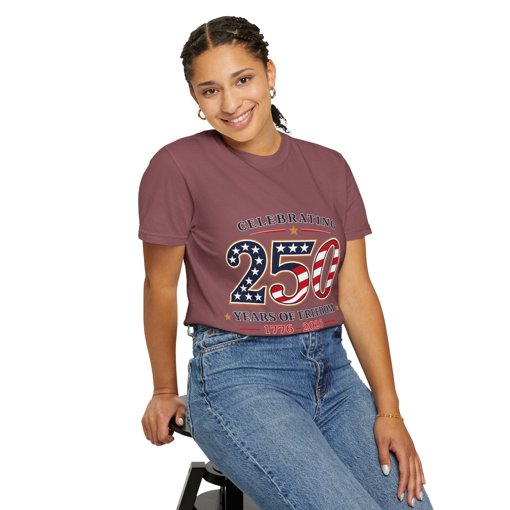 250 Years of Freedom 1776-2026 T-shirt | American Flag Patriotic Tee