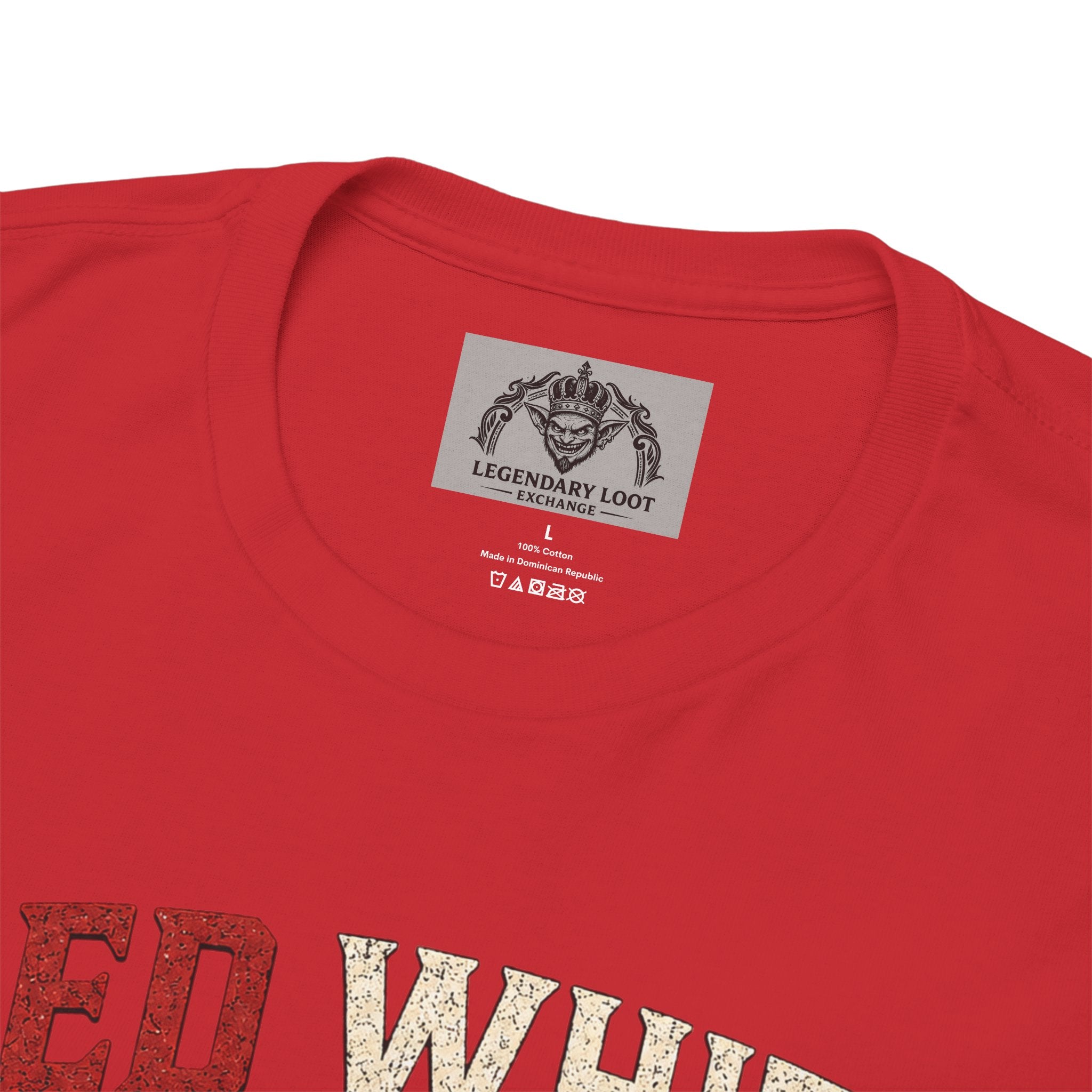 Red White & Loot Goblin Illustration Tee | Patriotic Fourth of July Shirt