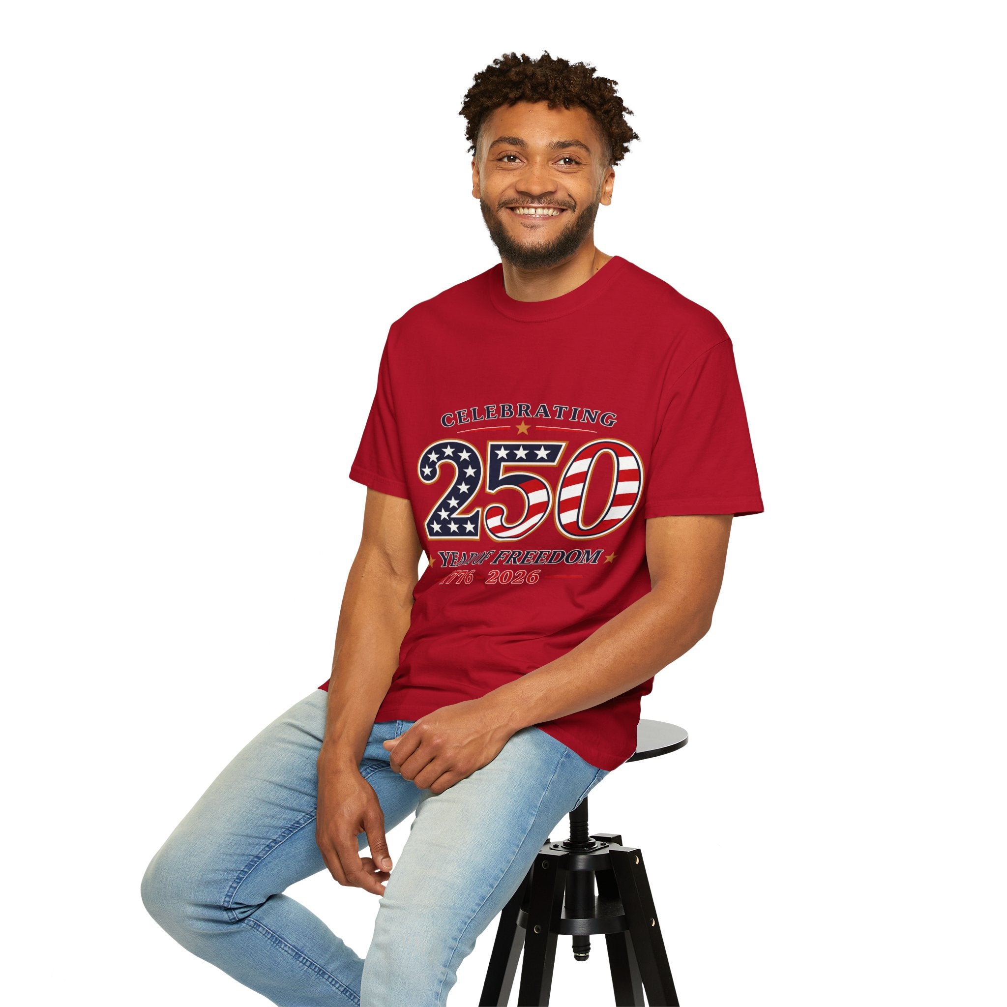 250 Years of Freedom 1776-2026 T-shirt | American Flag Patriotic Tee