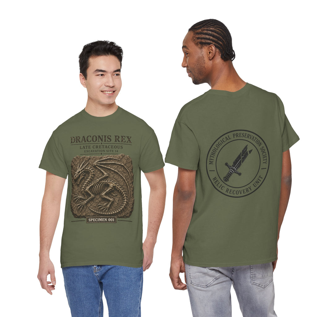 Draconis Rex Fossil T‑Shirt — Mythological Preservation Society Tee