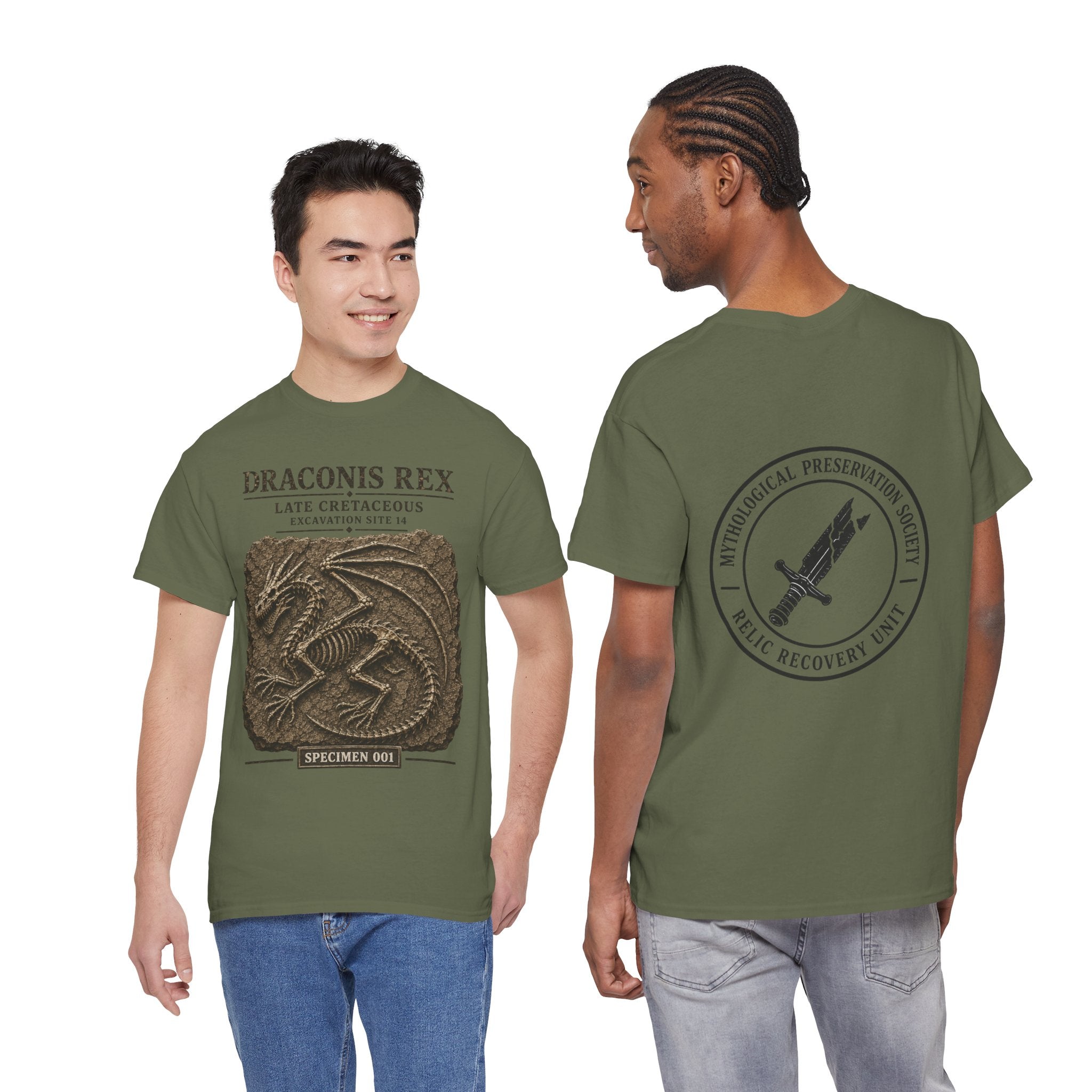 Draconis Rex Fossil T‑Shirt — Mythological Preservation Society Tee