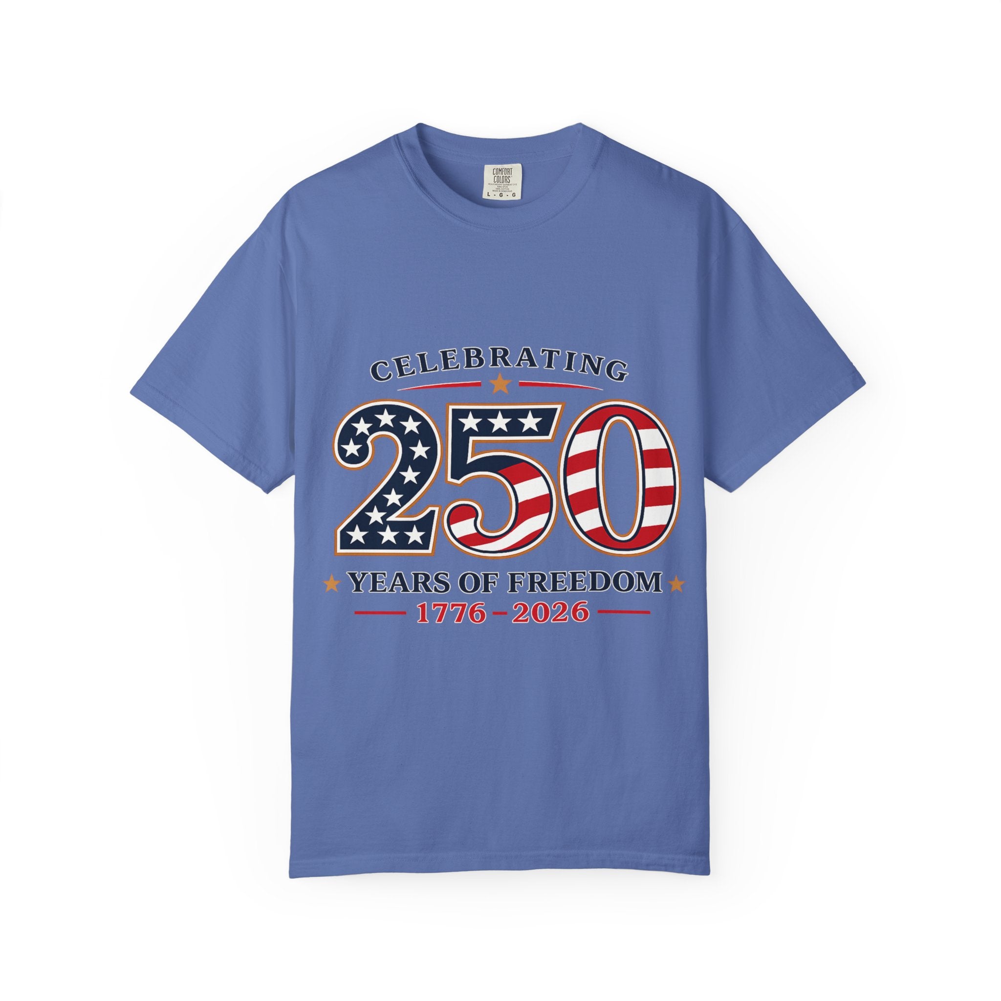 250 Years of Freedom 1776-2026 T-shirt | American Flag Patriotic Tee