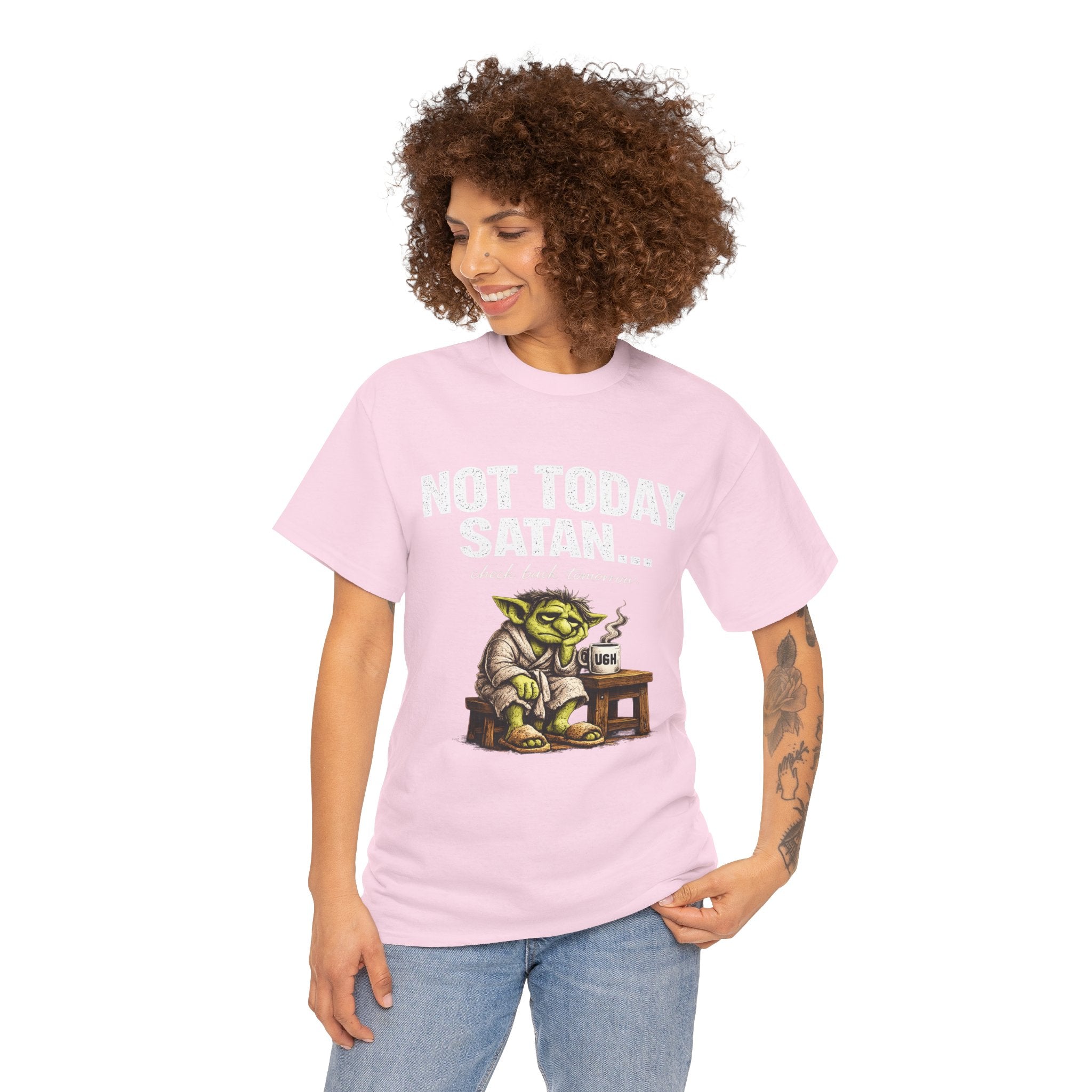 Not Today Satan Goblin Tee | Funny T-Shirt