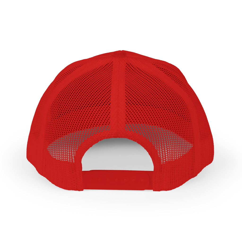 Eagle Head Embroidered Snapback Trucker Cap — Patriotic Mesh Baseball Hat