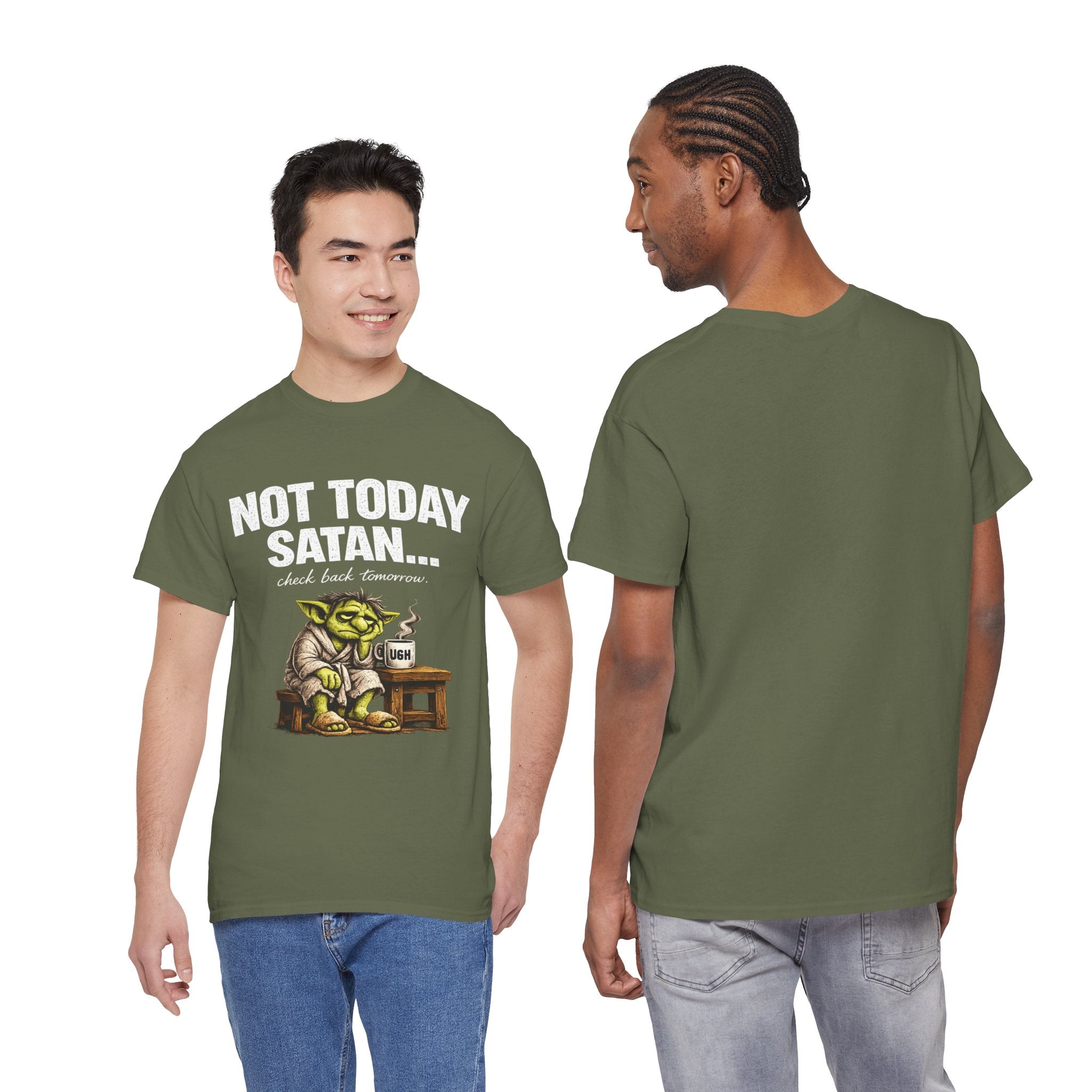 Not Today Satan Goblin Tee | Funny T-Shirt