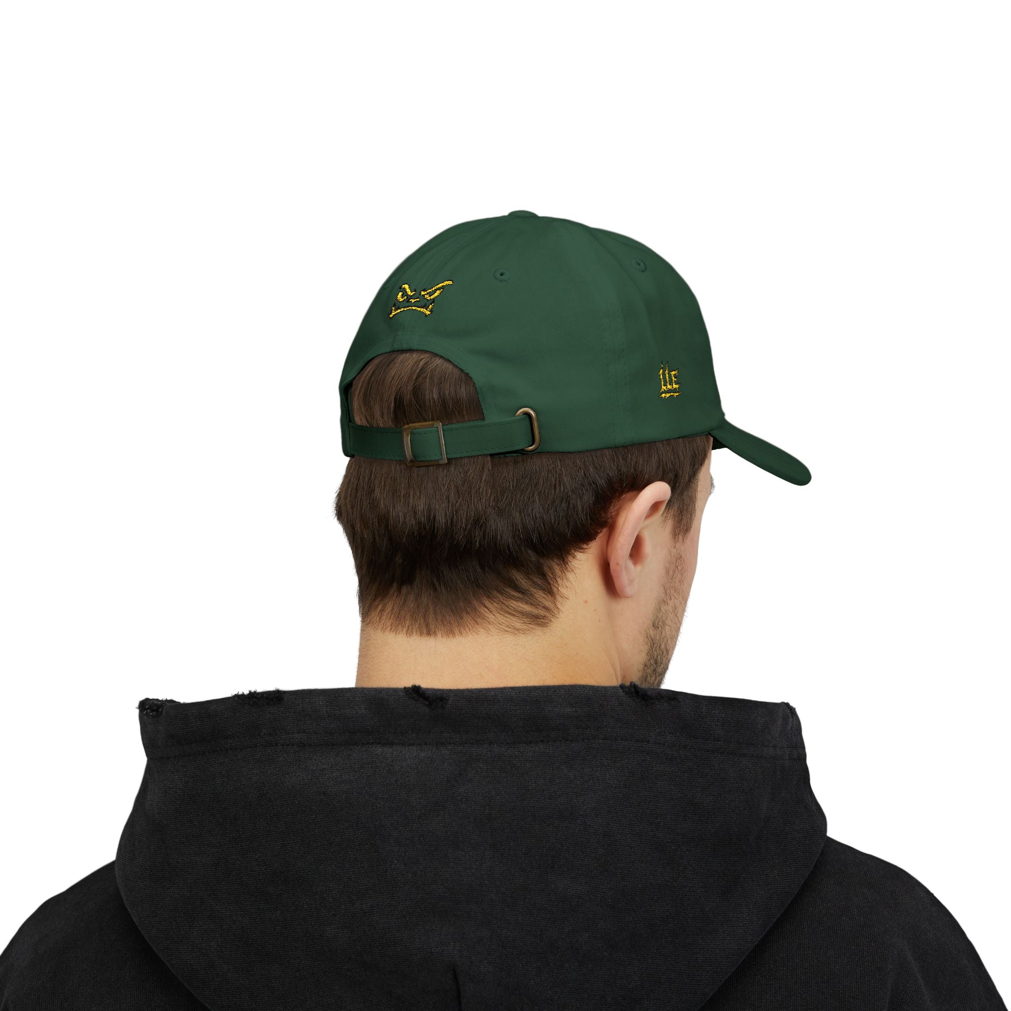 Golden Griffin Embroidered Cap | White Classic Dad Cap
