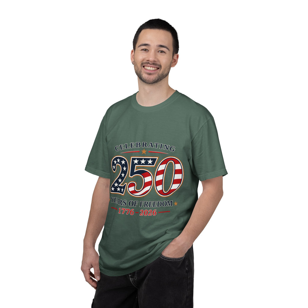 250 Years of Freedom 1776-2026 T-shirt | American Flag Patriotic Tee