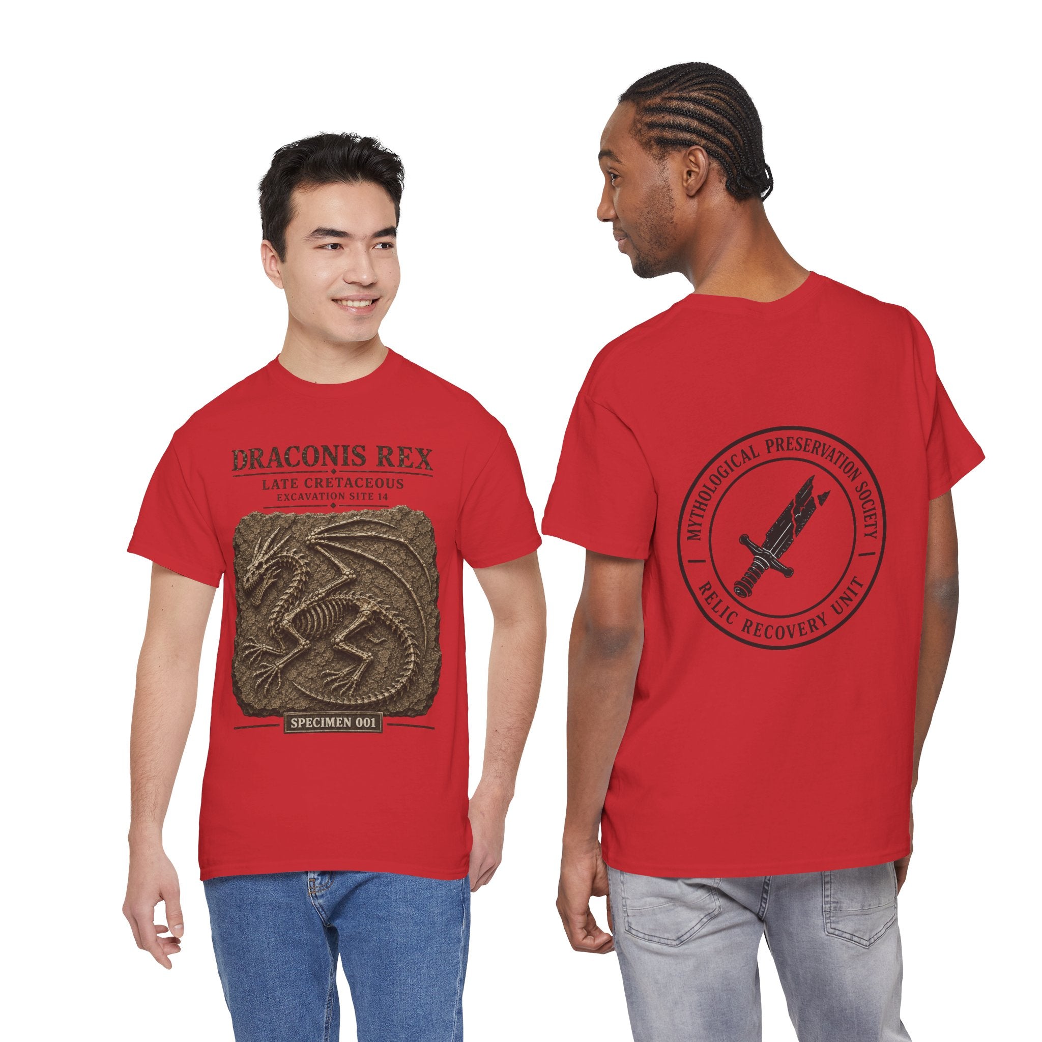 Draconis Rex Fossil T‑Shirt — Mythological Preservation Society Tee