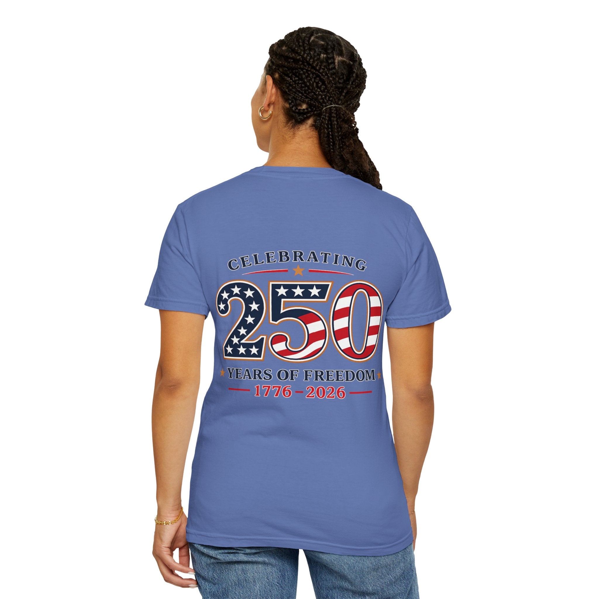 250 Years of Freedom 1776-2026 T-shirt | American Flag Patriotic Tee