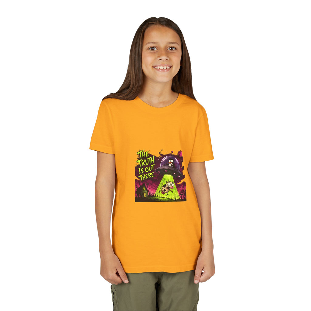 The Truth Is Out There Youth Tee | Alien UFO Graphic | Penguin | Cow