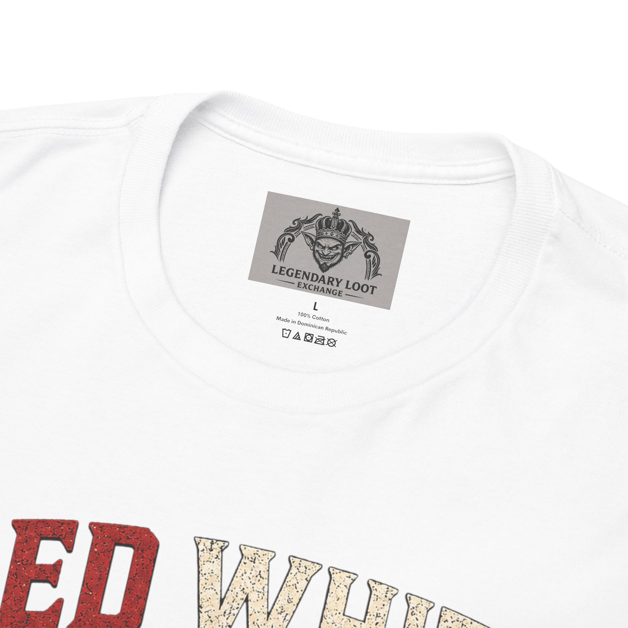 Red White & Loot Goblin Illustration Tee | Patriotic Fourth of July Shirt
