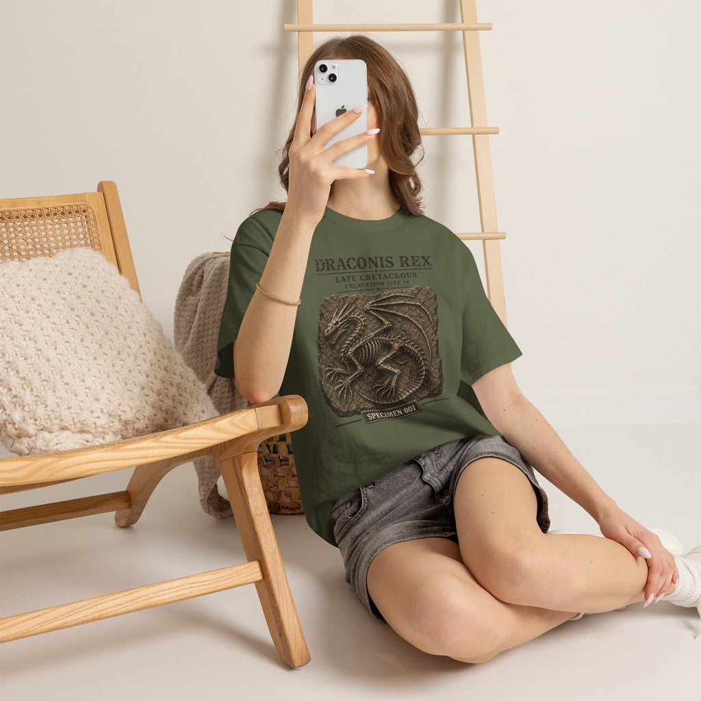 Draconis Rex Fossil T‑Shirt — Mythological Preservation Society Tee