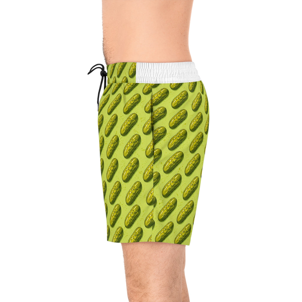 Pickle Pattern Swim Shorts | Pickle Print Beach Swimwear