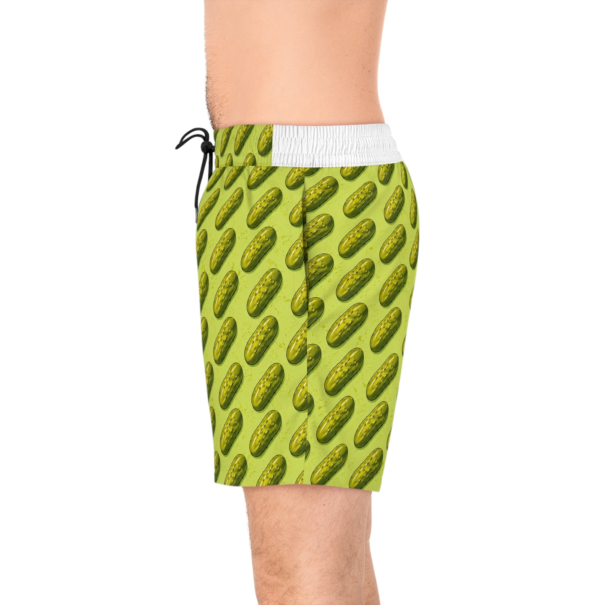 Pickle Pattern Swim Shorts | Pickle Print Beach Swimwear