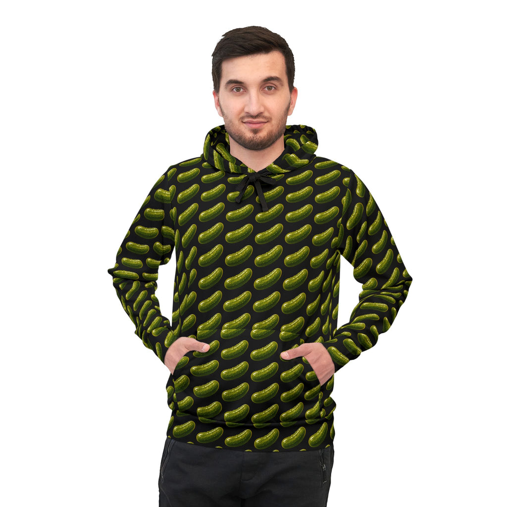 Pickle Pattern Hoodie | All-Over Print Pickle Repeat Design