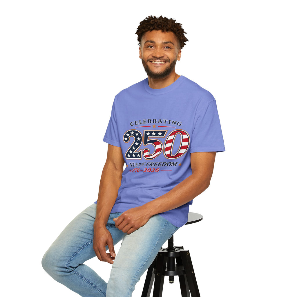 250 Years of Freedom 1776-2026 T-shirt | American Flag Patriotic Tee