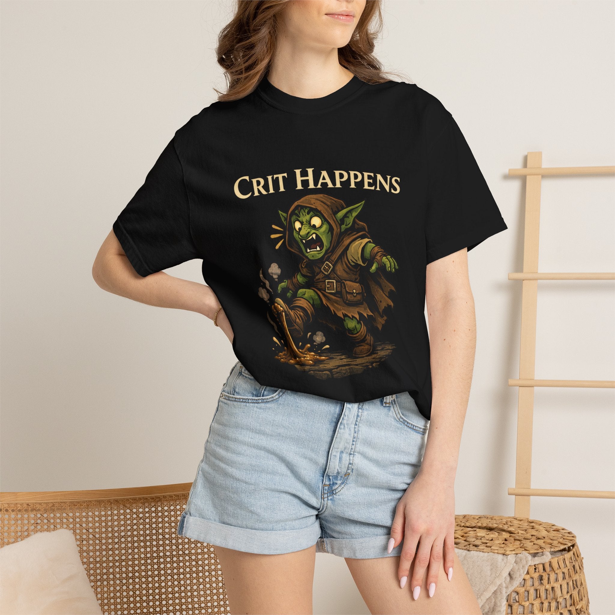 Crit Happens Goblin RPG T-Shirt