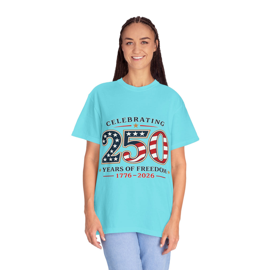 250 Years of Freedom 1776-2026 T-shirt | American Flag Patriotic Tee