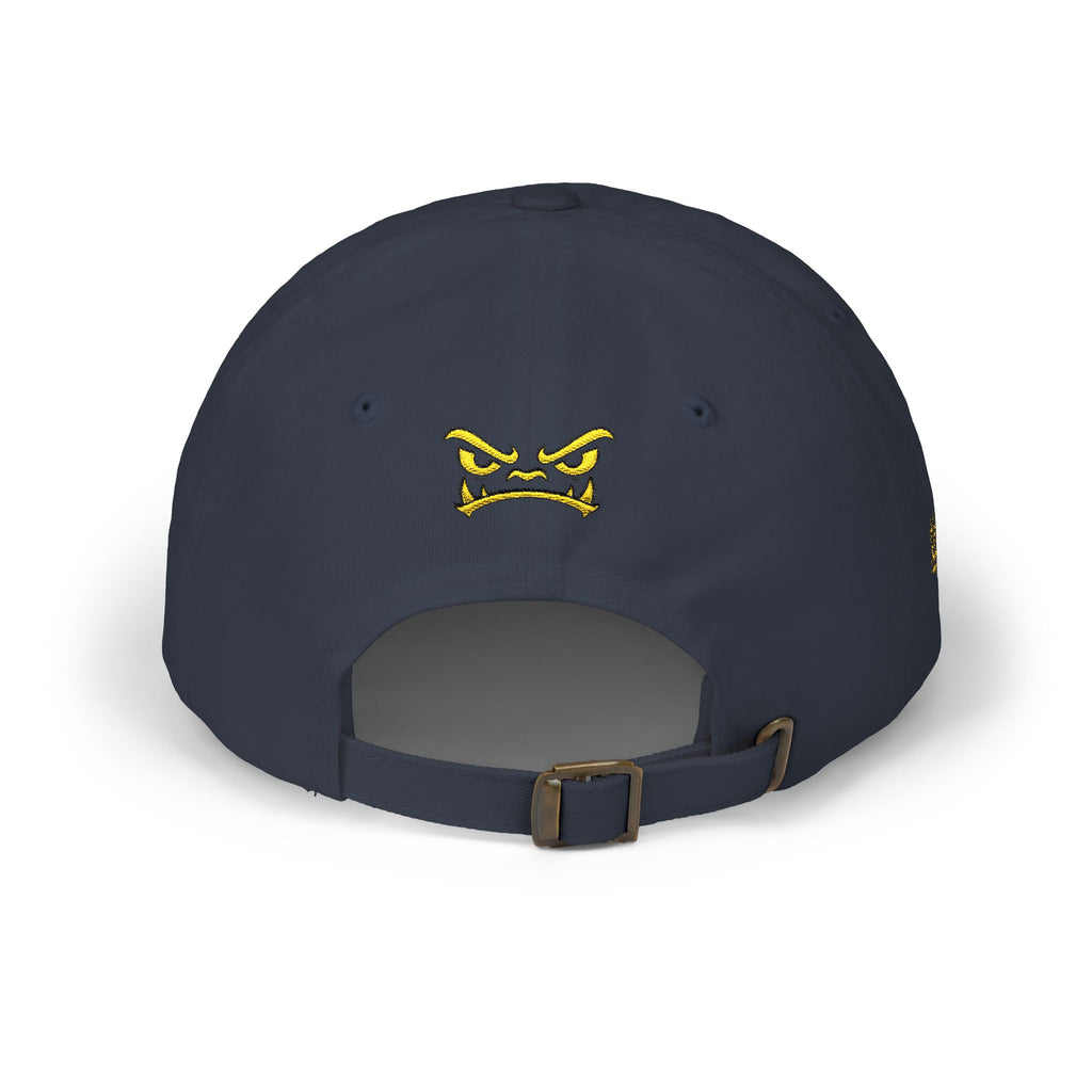 Golden Griffin Embroidered Cap | White Classic Dad Cap
