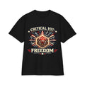 Critical Hit Freedom T-Shirt | D20 Dice Fireworks RPG Gaming