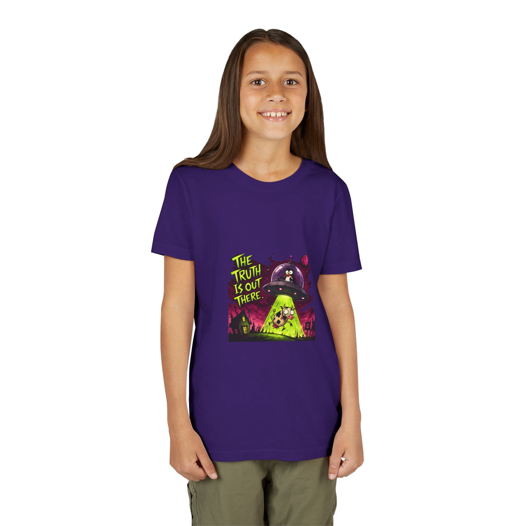 The Truth Is Out There Youth Tee | Alien UFO Graphic | Penguin | Cow