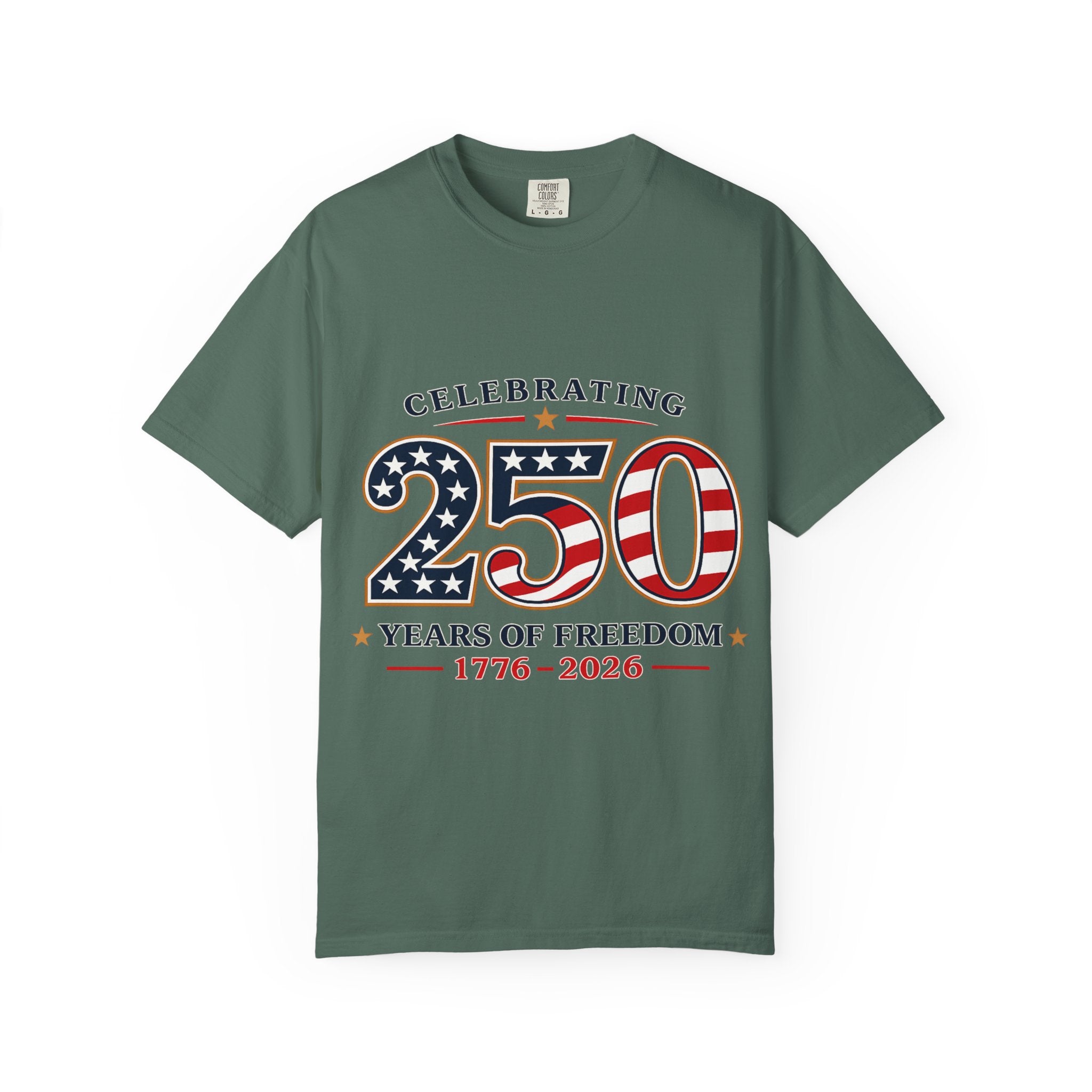 250 Years of Freedom 1776-2026 T-shirt | American Flag Patriotic Tee