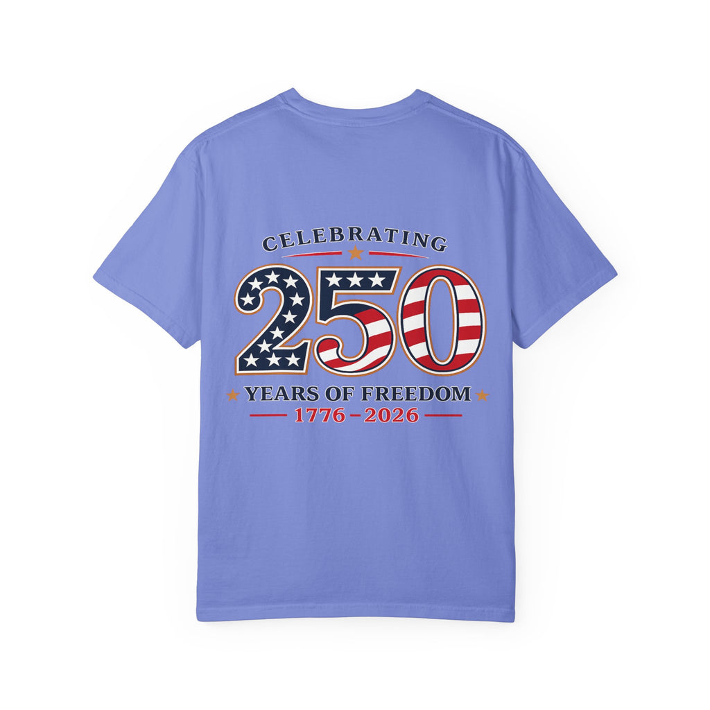 250 Years of Freedom 1776-2026 T-shirt | American Flag Patriotic Tee
