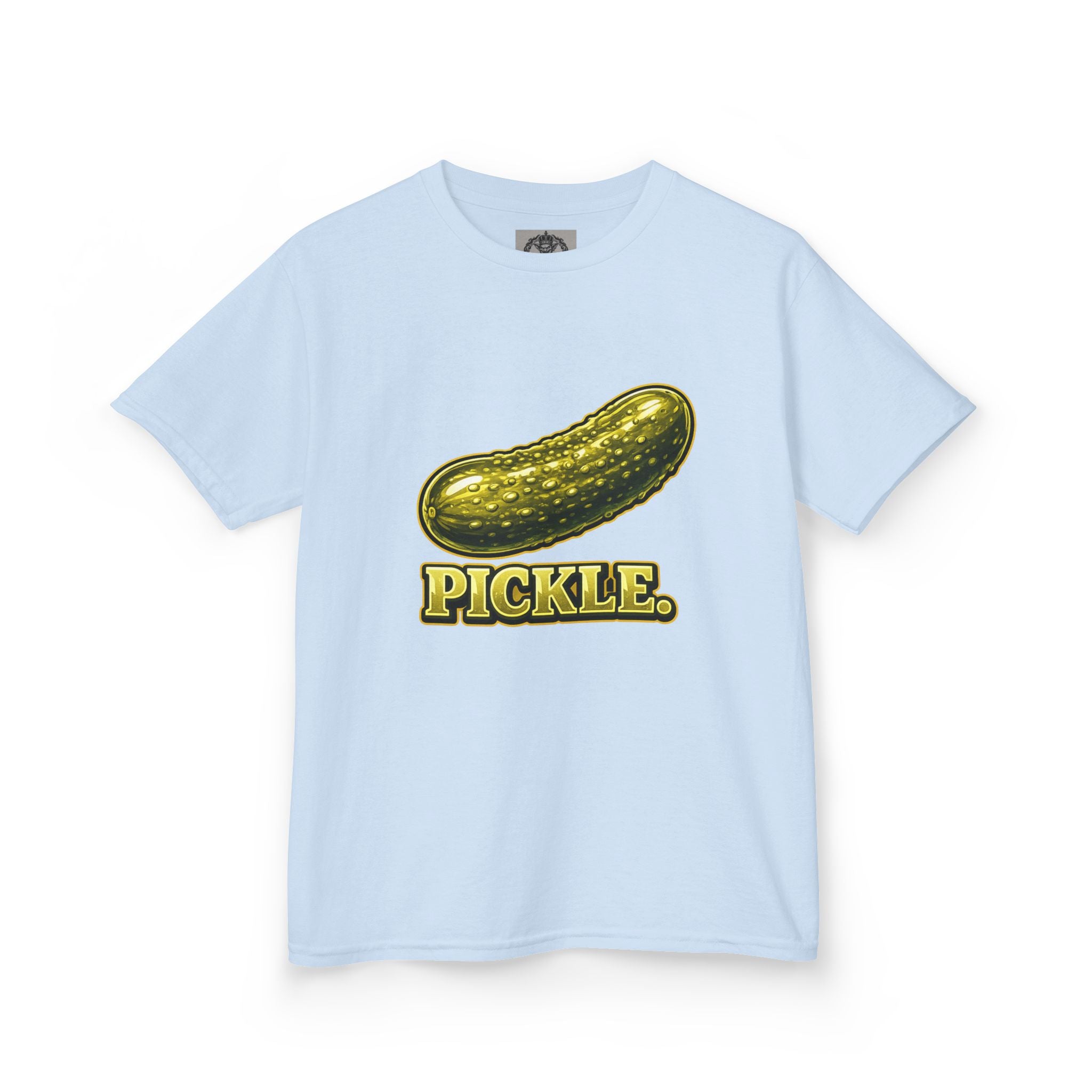 Kids' Pickle Graphic Tee – 'PICKLE.' Vintage Cartoon Pickle Shirt for Children