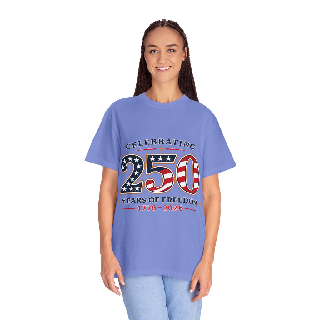 250 Years of Freedom 1776-2026 T-shirt | American Flag Patriotic Tee