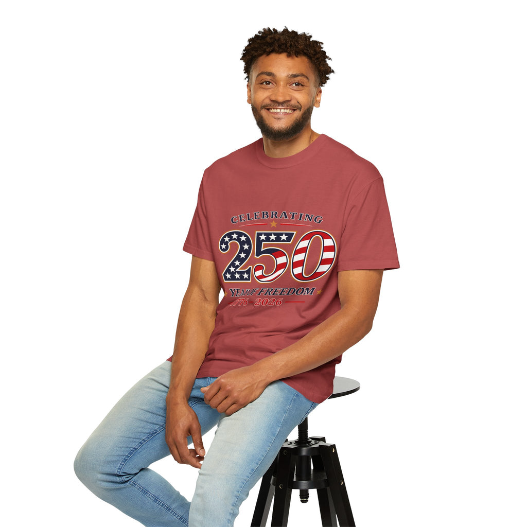 250 Years of Freedom 1776-2026 T-shirt | American Flag Patriotic Tee