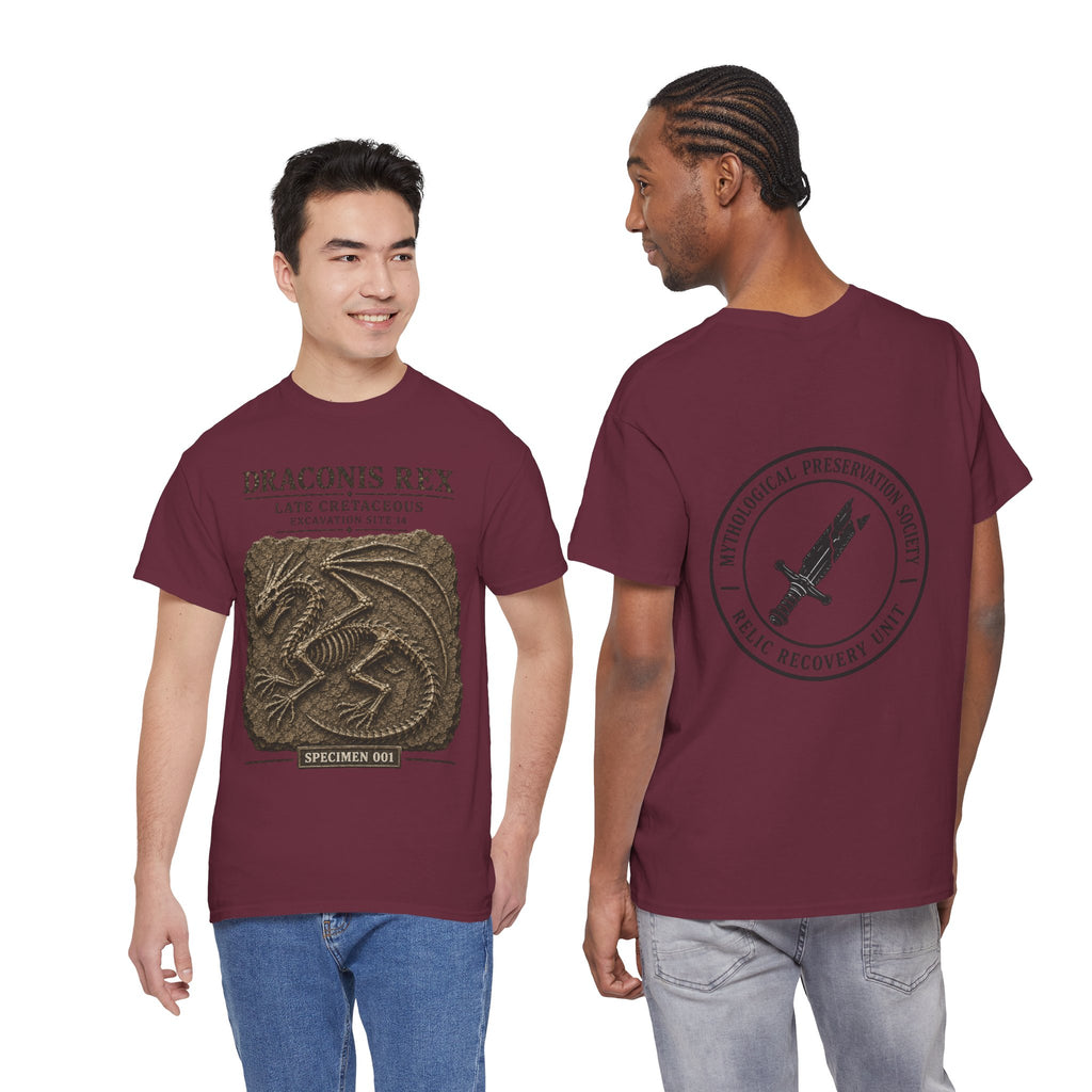 Draconis Rex Fossil T‑Shirt — Mythological Preservation Society Tee