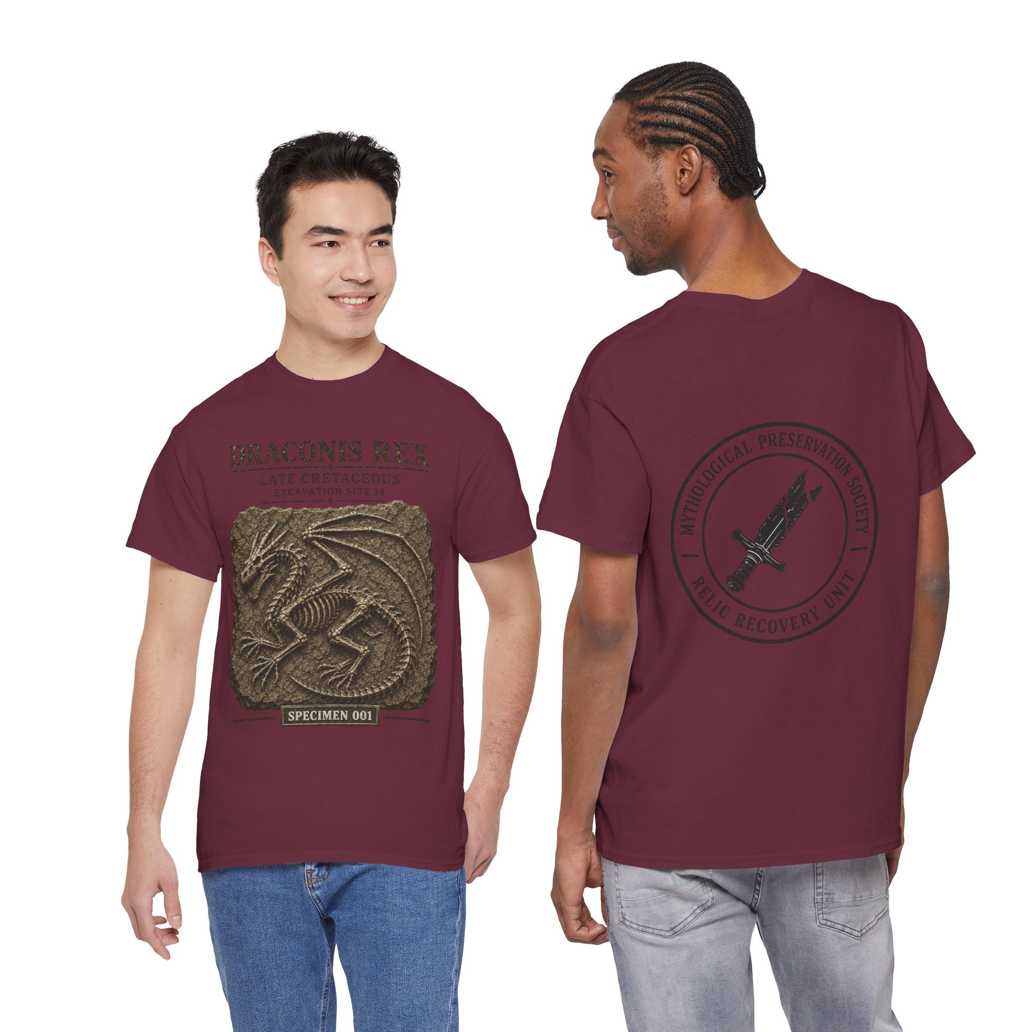 Draconis Rex Fossil T‑Shirt — Mythological Preservation Society Tee