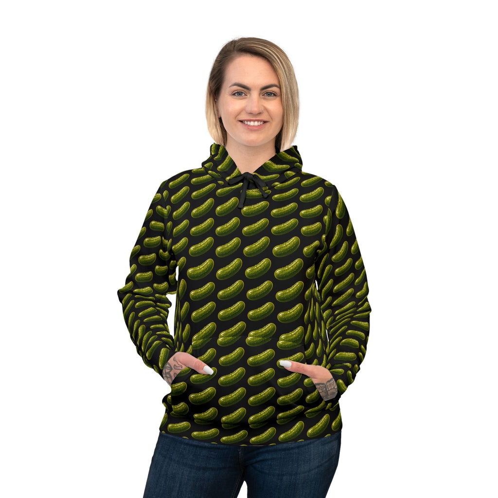 Pickle Pattern Hoodie | All-Over Print Pickle Repeat Design