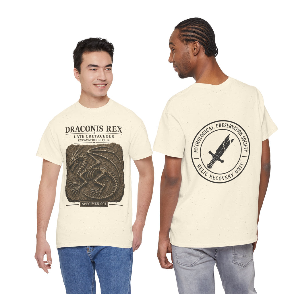 Draconis Rex Fossil T‑Shirt — Mythological Preservation Society Tee