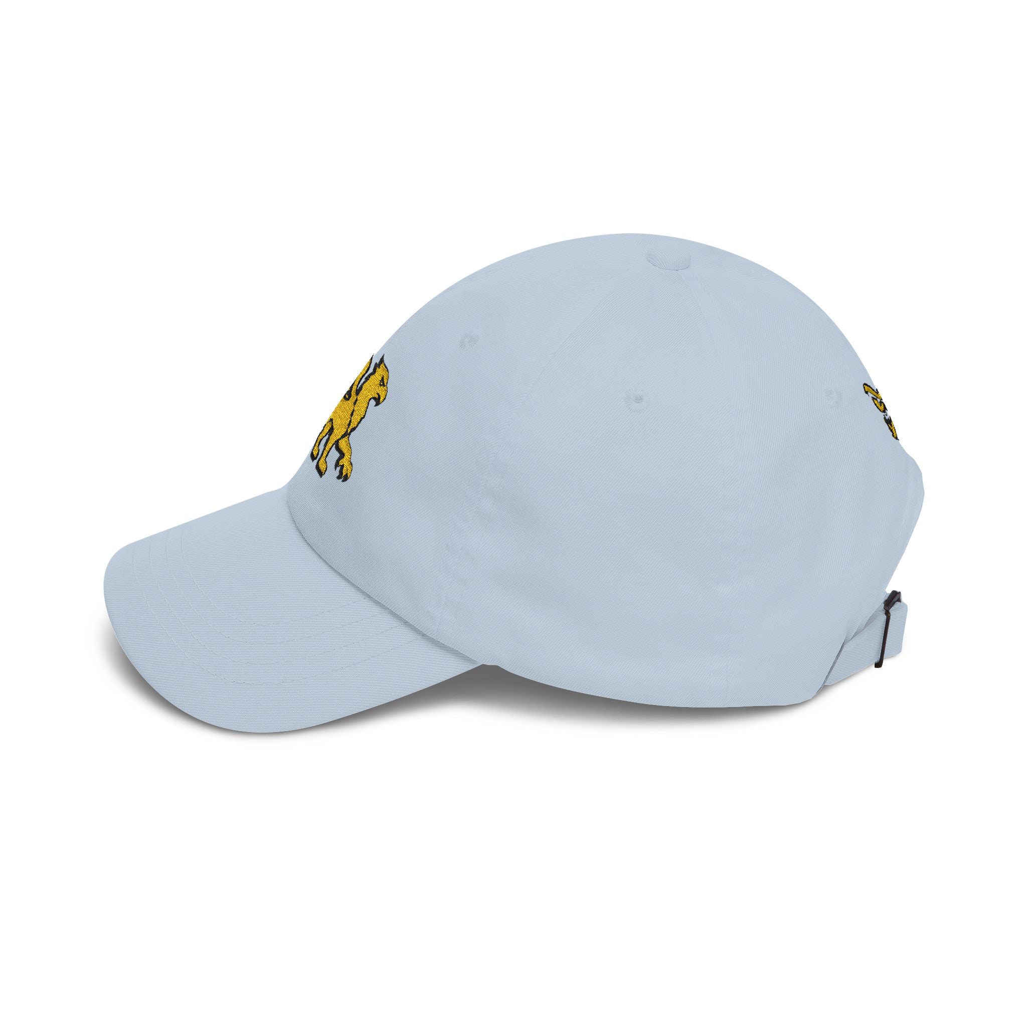 Golden Griffin Embroidered Cap | White Classic Dad Cap
