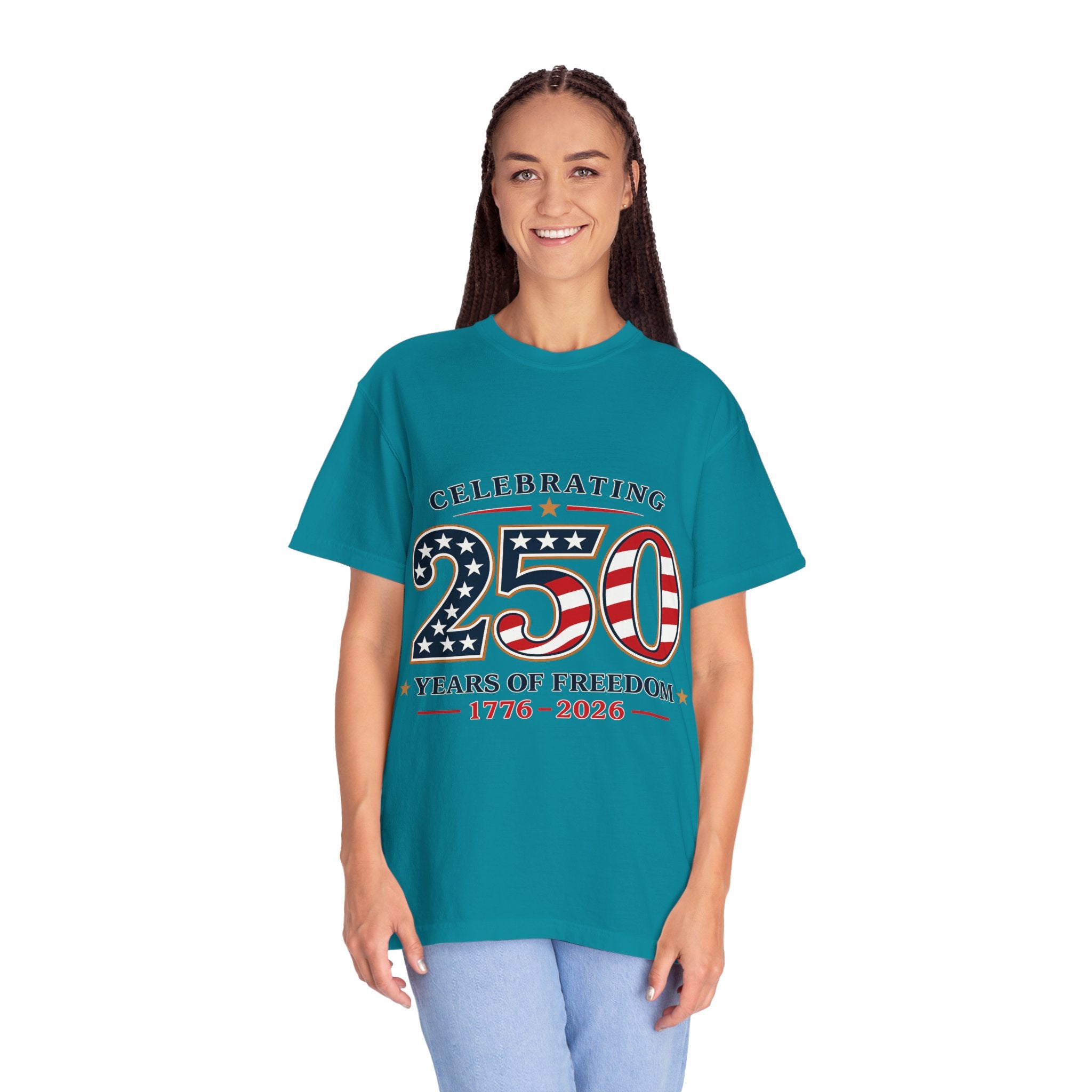 250 Years of Freedom 1776-2026 T-shirt | American Flag Patriotic Tee