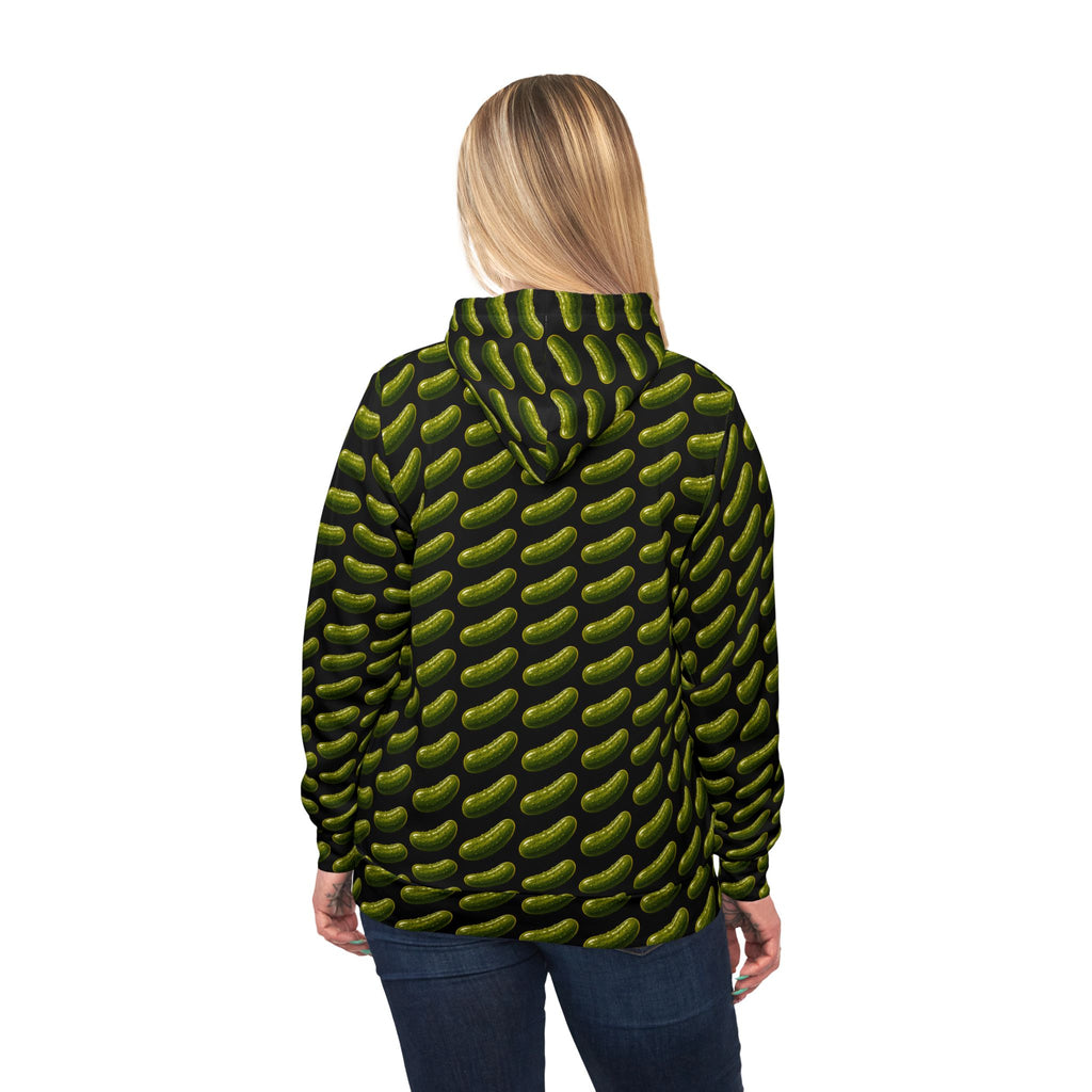 Pickle Pattern Hoodie | All-Over Print Pickle Repeat Design
