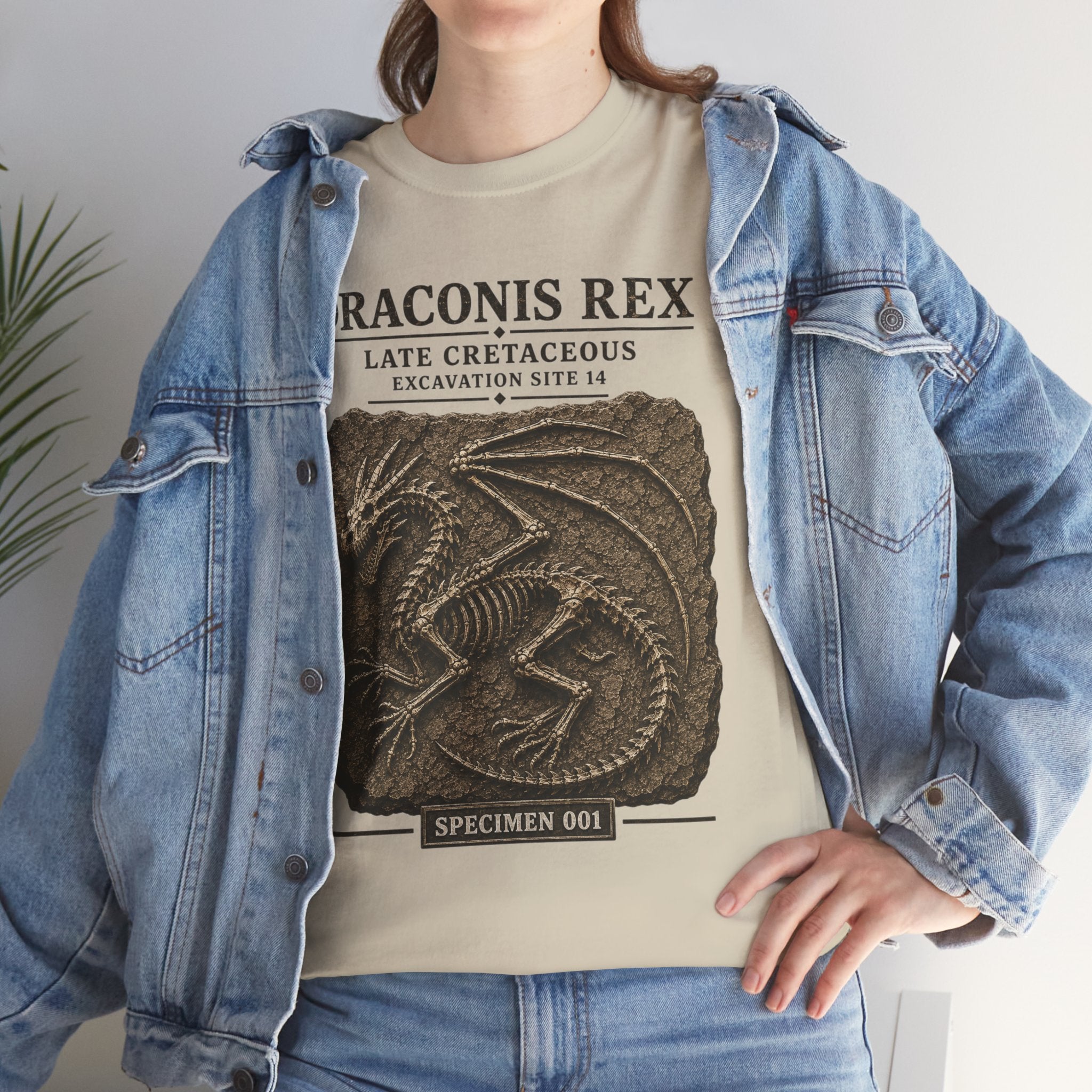 Draconis Rex Fossil T‑Shirt — Mythological Preservation Society Tee