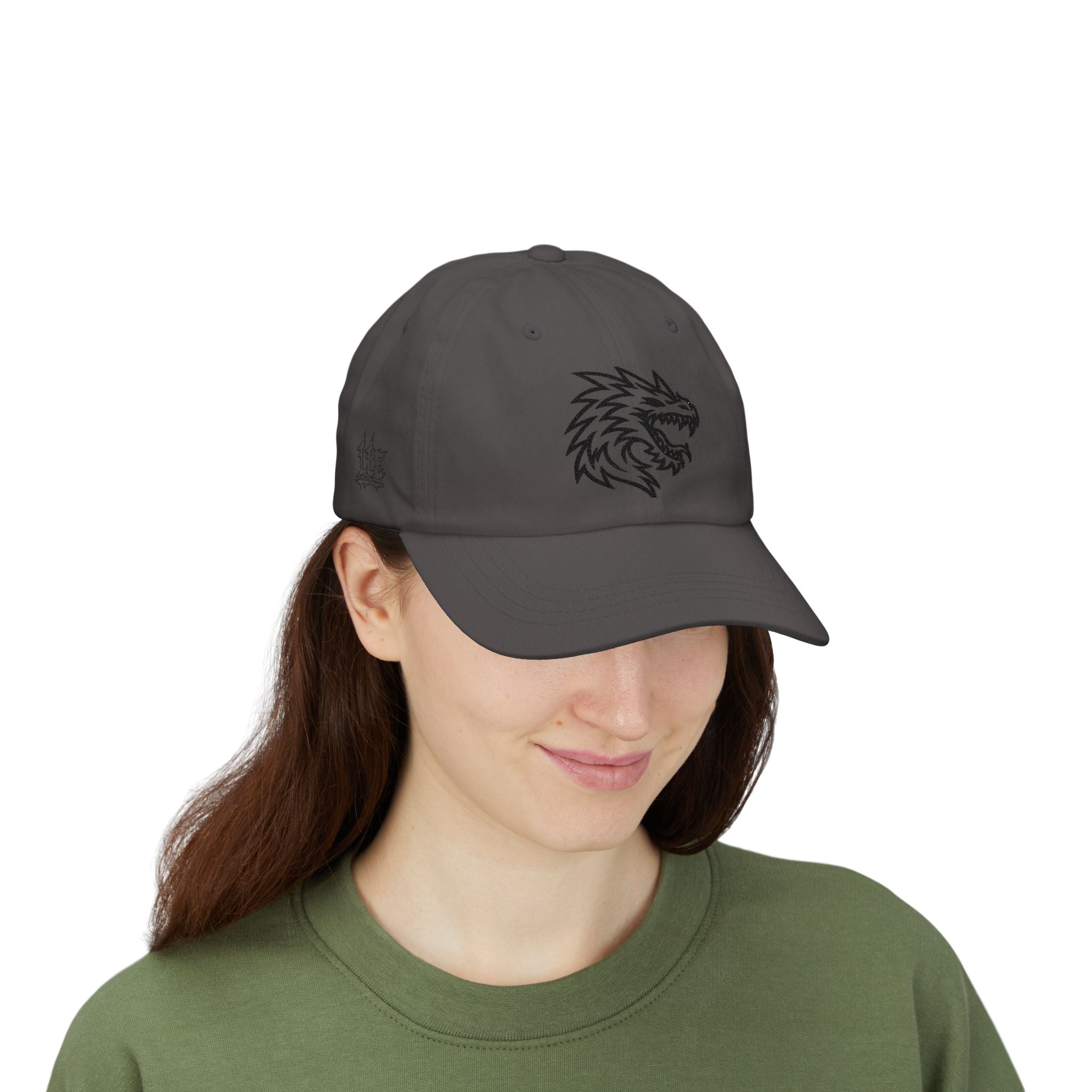 Dragon Head Dad Cap — Embroidered Streetwear Baseball Hat