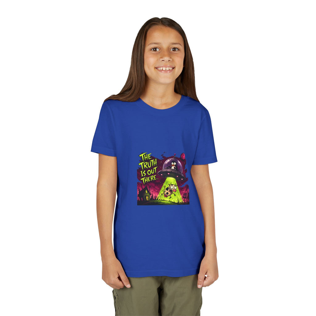 The Truth Is Out There Youth Tee | Alien UFO Graphic | Penguin | Cow